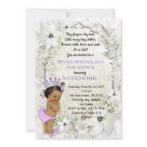 冬の赤ちゃんシャワーガール，ブルネット，冬のワンダーランド