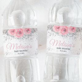 冬の赤ちゃんシャワーガール ペットボトルラベル