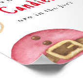 冬の赤ちゃんシャワーキャンディゲームの数を推測 ポスター (角)