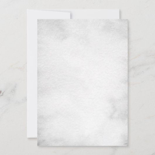 冬の赤ちゃんシャワークリスマスママシール 招待状 (裏面)