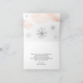 冬の赤ちゃんシャワーサンキューカード サンキューカード (内部)