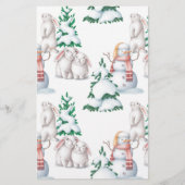 冬の赤ちゃんシャワービンゴゲーム (裏面)