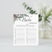 冬の赤ちゃんシャワーベビー名のレースゲーム (スタンド正面)