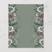 冬の赤ちゃんシャワーベビー名のレースゲーム (裏面)