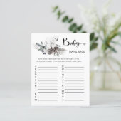 冬の赤ちゃんシャワーベビー名レースゲーム (スタンド正面)