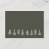 冬の赤ちゃんシャワーベビー エンクロージャーカード (裏面)