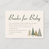 冬の赤ちゃんシャワーベビー エンクロージャーカード (正面)