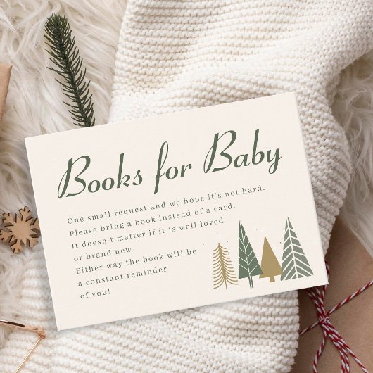 冬の赤ちゃんシャワーベビー エンクロージャーカード