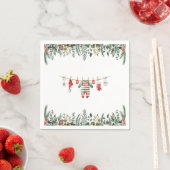 冬の赤ちゃんシャワーペーパーナプキン スタンダードカクテルナプキン (インサイチュ)