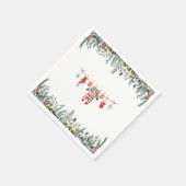 冬の赤ちゃんシャワーペーパーナプキン スタンダードカクテルナプキン (角)