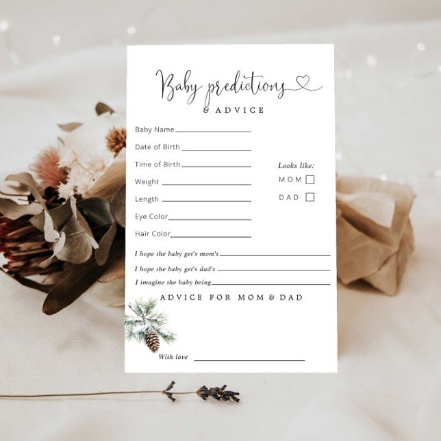 冬の赤ちゃんシャワー予測アドバイス (クリエイターアップロード済み)