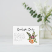 冬の赤ちゃんシャワー予約リクエスト エンクロージャーカード (スタンド正面)