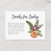 冬の赤ちゃんシャワー予約リクエスト エンクロージャーカード (正面)