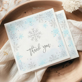 冬の赤ちゃんシャワー外は寒い スタンダードランチョンナプキン