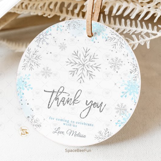 冬の赤ちゃんシャワー外は寒い フェイバータグ