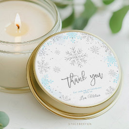 冬の赤ちゃんシャワー外は寒い ラウンドシール