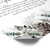 冬の赤ちゃんシャワー夜遅くのおむつゲーム ポスター (角)