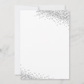 冬の赤ちゃんシャワー招待状 – ピンクのスノーフレーク 招待状 (裏面)