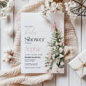 冬の赤ちゃんシャワー招待状、弓の赤ちゃんシャワー 招待状