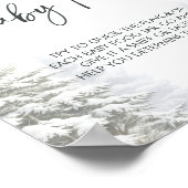 冬の赤ちゃんシャワー推測ベビー食品ゲームの看板 ポスター (角)