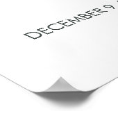 冬の赤ちゃんシャワー歓迎サイン |ベビー寒い ポスター (角)