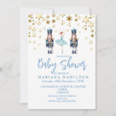冬の赤ちゃんシャワー男女兼用 招待状 (正面)