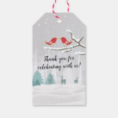 冬の赤ちゃんシャワー砂糖&スパイス&すべてのニース ギフトタグ (裏面)