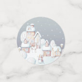 冬の赤ちゃんシャワー紙吹雪 コンフェッティ (スモール正面)