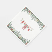 冬の赤ちゃんシャワー スタンダードランチョンナプキン (角)