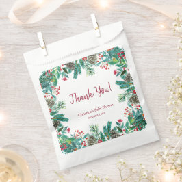 冬の赤ちゃんシャワー フェイバーバッグ