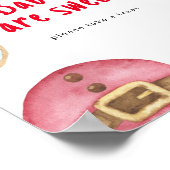 冬の赤ちゃんシャワー – ベビーは甘い ポスター (角)