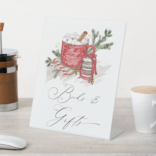 冬の赤ちゃんシャワー 台座サイン (インサイチュ)