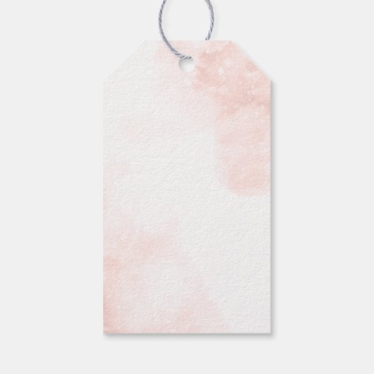 冬の赤ちゃん女の子 鹿の赤ちゃんシャワー感謝祭 ギフトタグ (裏面)