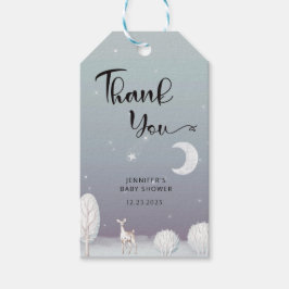 冬の赤ちゃん感謝していシャワーあなたが贈りラベル ギフトタグ