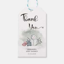 冬の赤ちゃん感謝していシャワーあなた ギフトタグ