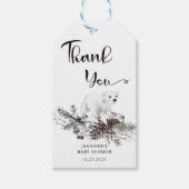 冬の赤ちゃん感謝していシャワーあなた ギフトタグ (正面)