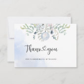 冬の赤ちゃん感謝していシャワーあなた サンキューカード (正面)