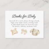 冬の赤ちゃん服のベビー挿入カード エンクロージャーカード (正面)