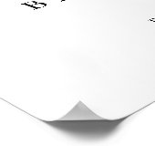 冬の赤ちゃん服ベビーシャワー歓迎サイン ポスター (角)