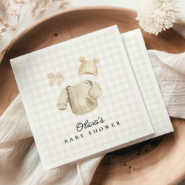 冬の赤ちゃん服男女兼用赤ちゃんシャワー スタンダードカクテルナプキン