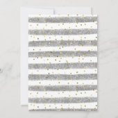 冬の赤ちゃん男女兼用シャワー外の寒さ 招待状 (裏面)