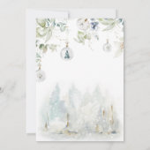 冬の赤ちゃん お外は寒いよ シャワー招待状 招待状 (裏面)