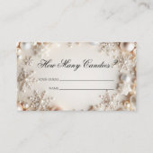 冬の赤ん坊のシャワー数を推測 エンクロージャーカード (正面)