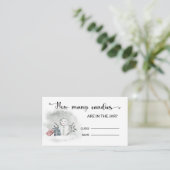 冬の赤ん坊のシャワー数を推測 エンクロージャーカード (スタンド正面)