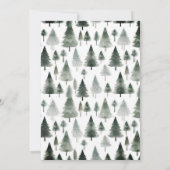 冬の赤ん坊シャワーを心待ちにする 招待状 (裏面)