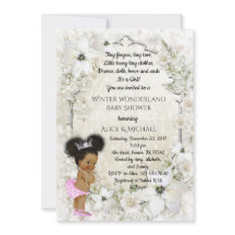 冬の赤ん坊シャワー女の子、Etnic、冬のワンダーランド