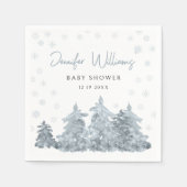 冬の赤男女兼用ちゃんシャワー紙ナプキン スタンダードカクテルナプキン (正面)