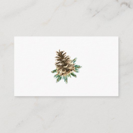 冬の赤素朴ちゃんシャワーおむつラッフルカード エンクロージャーカード (裏面)