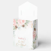 冬の赤面ピンクの冬のオネダーランドの女の子の誕生日 フェイバーボックス (オープン)