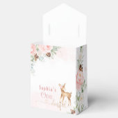 冬の赤面ピンクの最初の誕生日の鹿 フェイバーボックス (オープン)